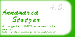 annamaria stotzer business card